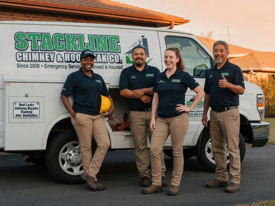 Chimney flashing repair company in Rosharon, TX